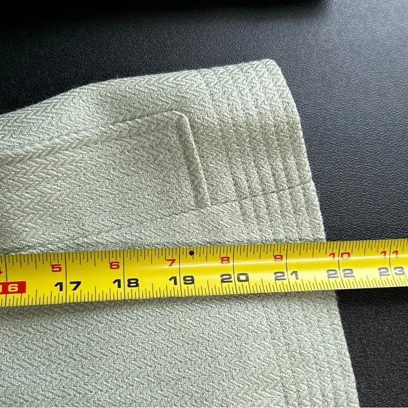 Tahari Women’s 6P Green Wool Blend Blazer Lined Pockets Career Old Money Regal - Picture 9 of 14